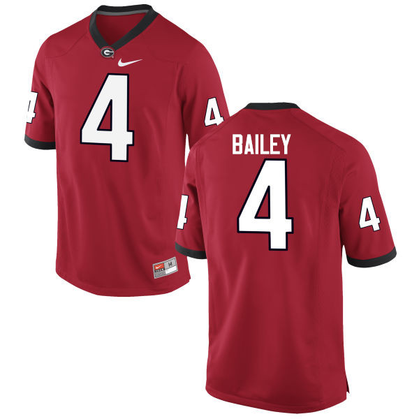Men Georgia Bulldogs #4 Champ Bailey College Football Jerseys-Red - Click Image to Close